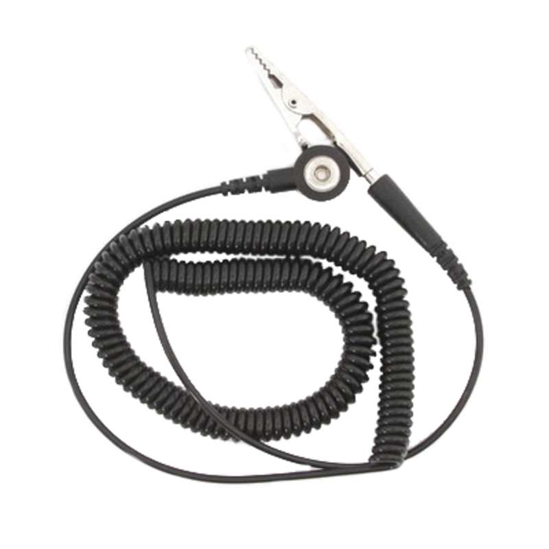 6' Single Conductor Coil Cord with 4mm Plug and 1 megohm Resistor